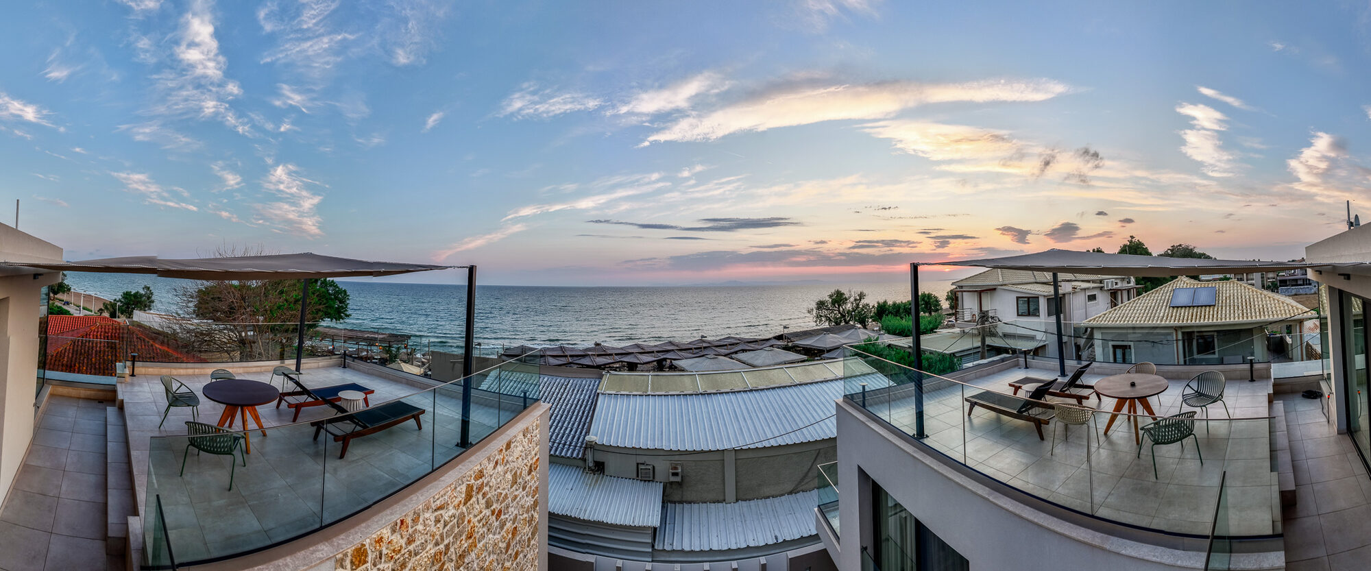 Terrace overlooking the Ionian Sea